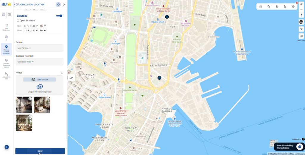 Add detailed information and images to individual franchise locations