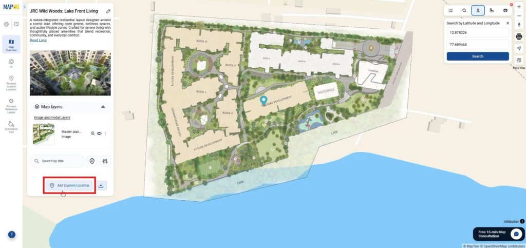 Add custom location to enhance interactive map details