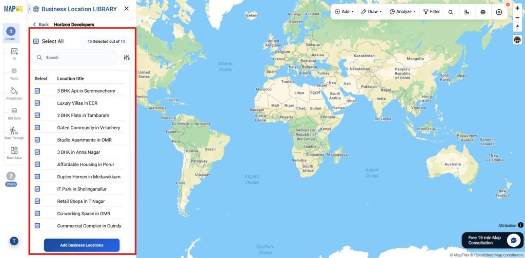 Add Business Locations  for Residential and Commercial Properties
