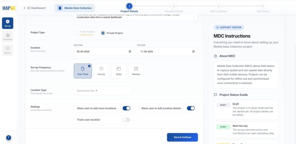 Next enable contributor permissions to Plan and Monitor On-Ground Activities