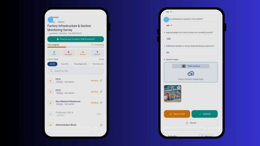 MAPOG contributor application to Collect and Manage Field Data