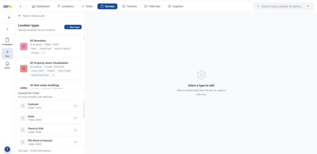 Create new location type