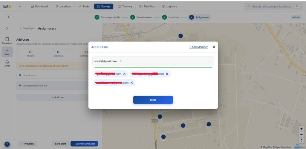Add user to Collect and Manage Field Data