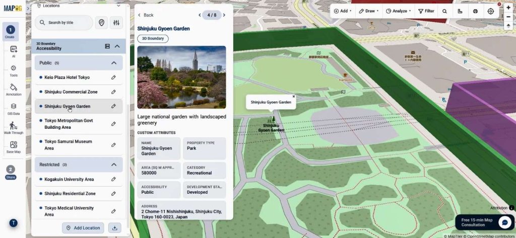 Create 3D Boundaries for different locations