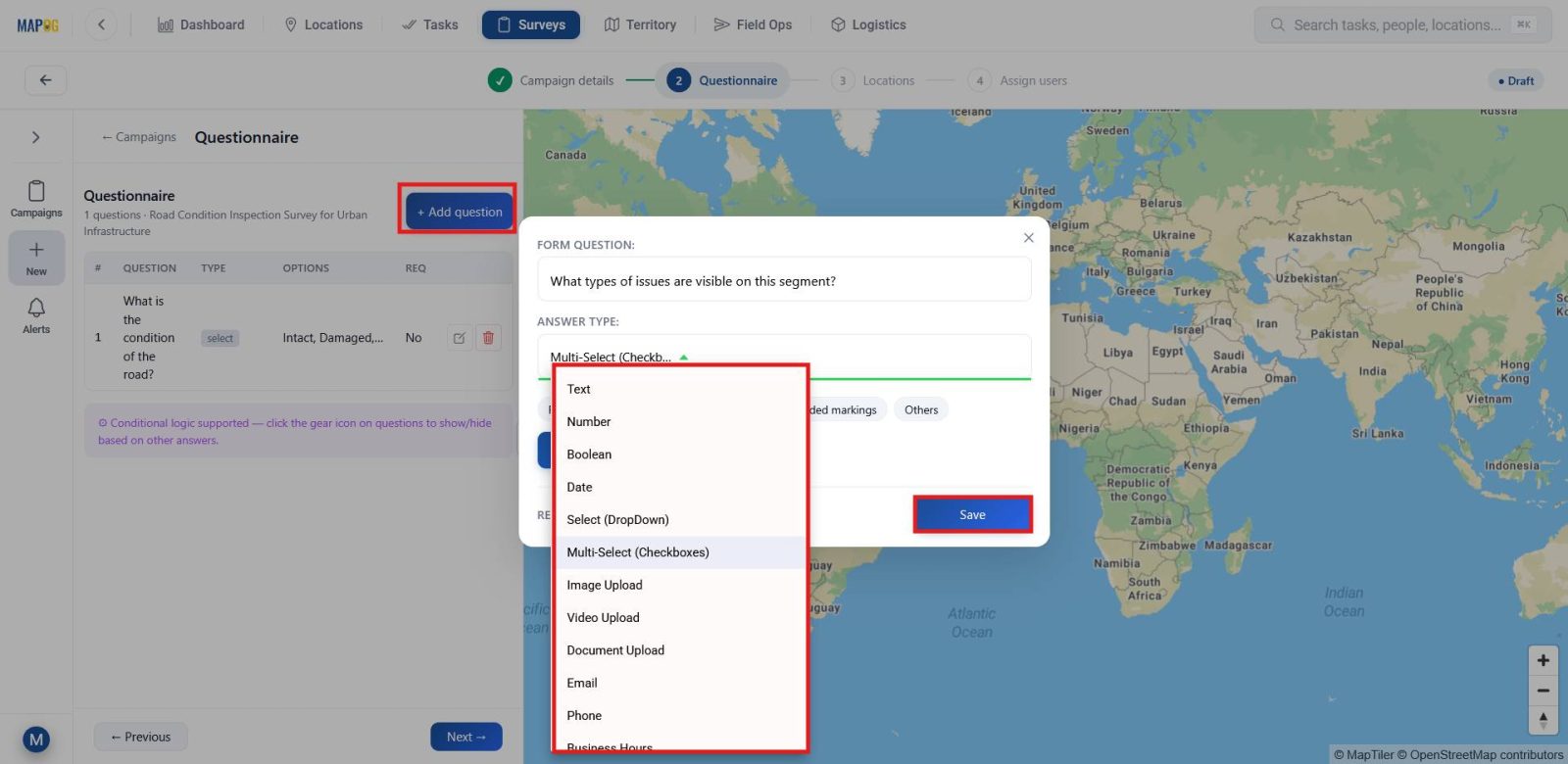 Screenshot 2026-05-04 123205 Add survey questions with multiselect response options for field inspections