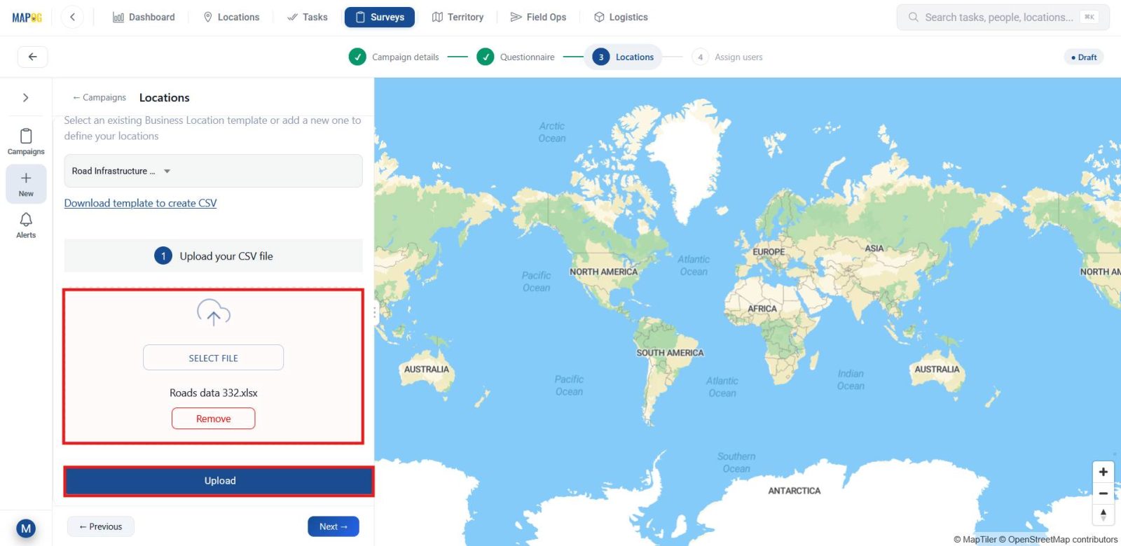 Screenshot 2026-05-04 124015 Conduct Site Inspections Using GPS by uploading site location CSV data