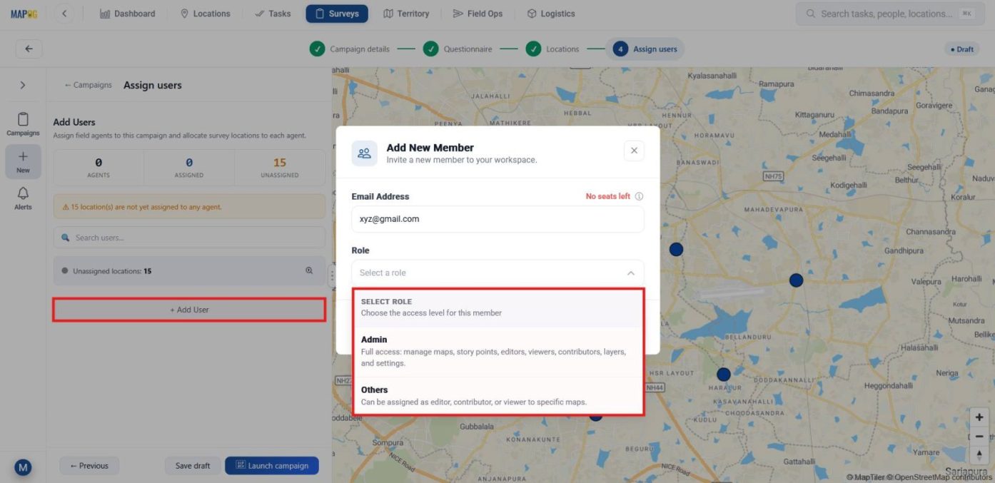 Screenshot 2026-05-04 125948 Conduct Site Inspections Using GPS by inviting users and assigning roles.