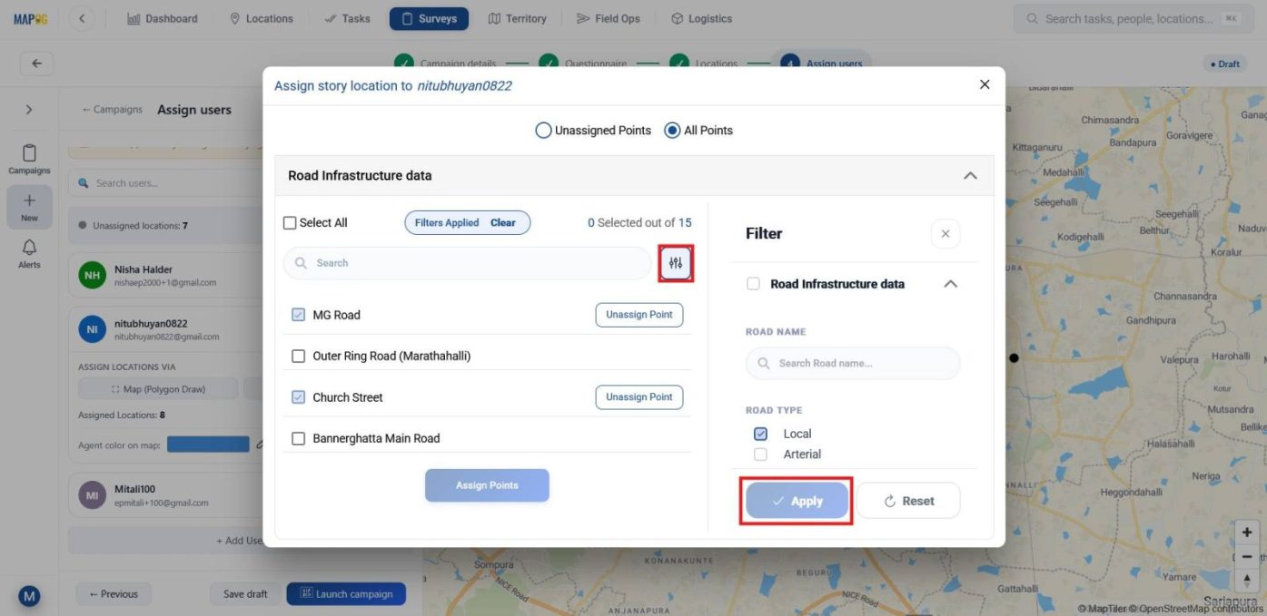 Screenshot 2026-05-04 130720 Conduct Site Inspections Using GPS by assigning locations using filter-based location assignment