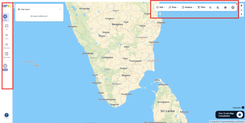 Blank Map for Visualize Population Data 
