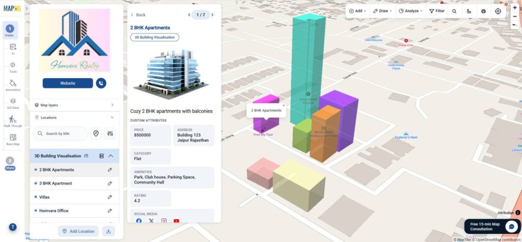 Home image of 3D Buildings and property.