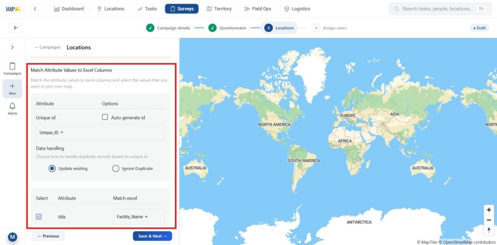  Define Location Fields,
