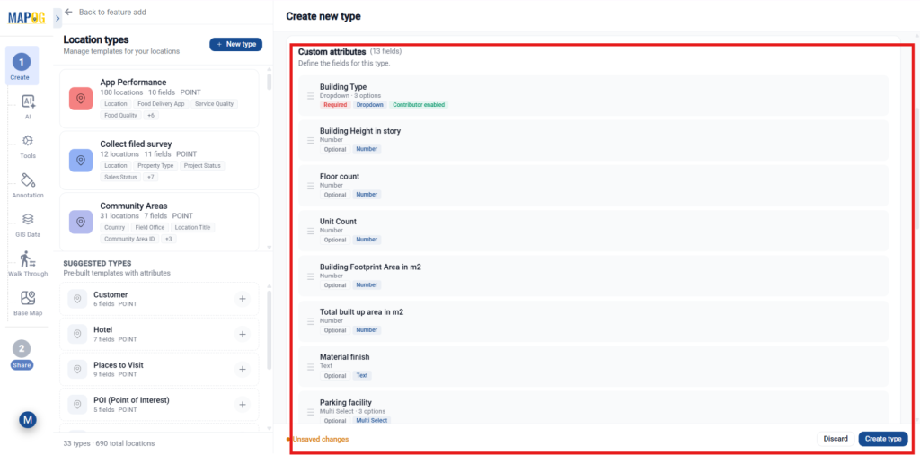 Include field attributes