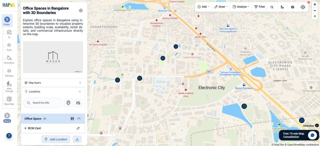 all the locations appear on interactive 3d property boundaries map