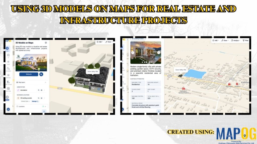 Using 3D Models on Maps for Real Estate and Infrastructure Projects