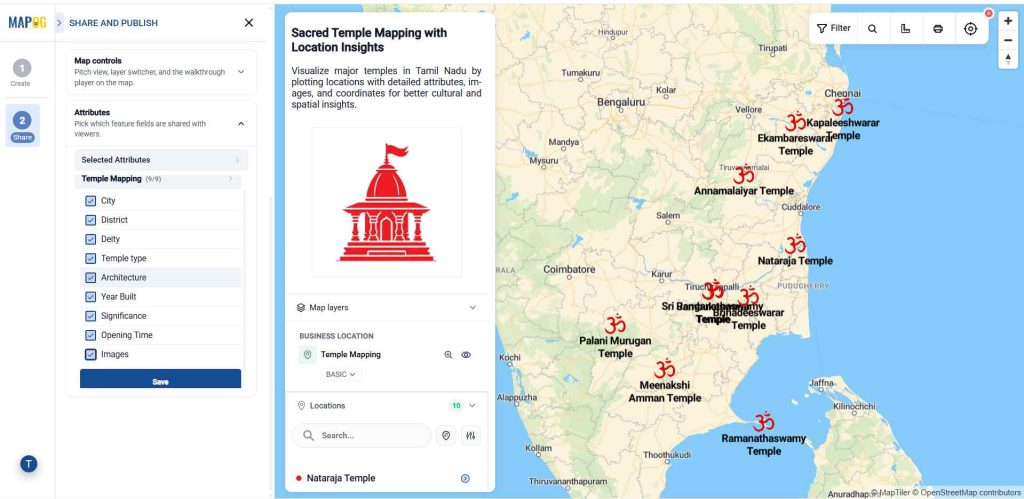 Attributes option