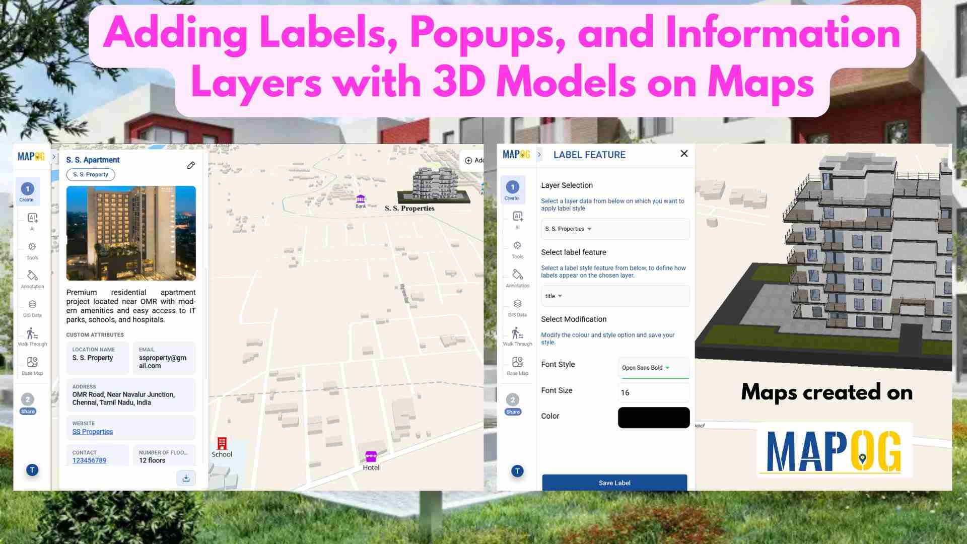 3D Models on Maps