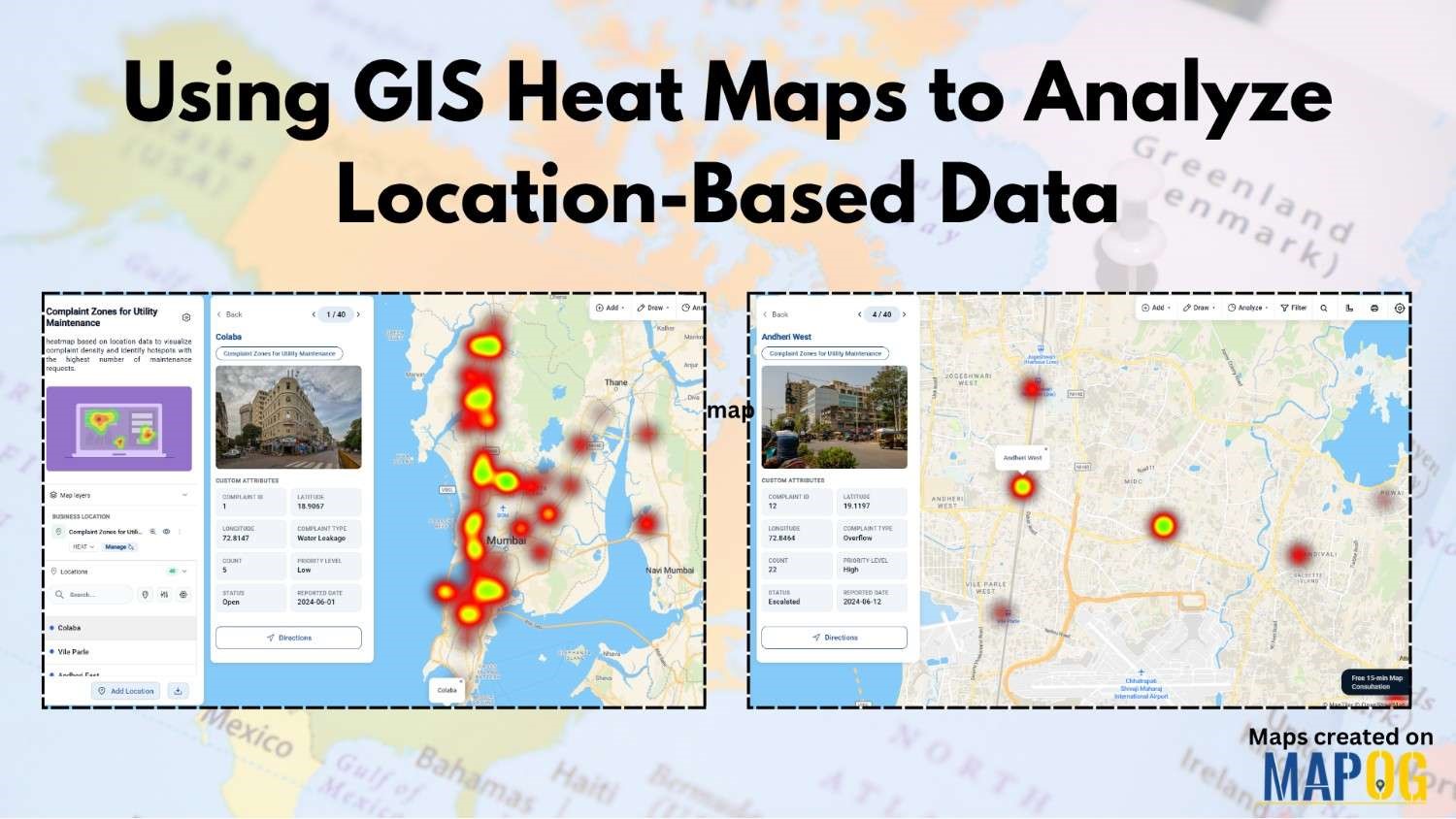 GIS Heatmaps to Analyse Lacation-Based Data