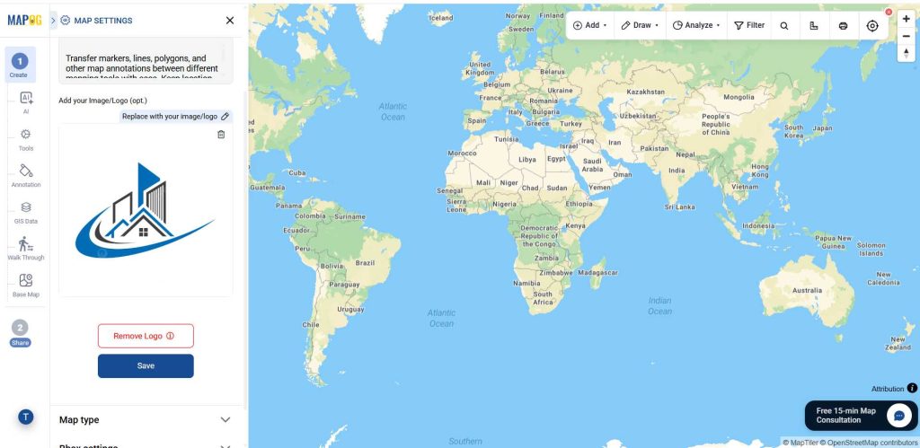 browse & upload your logo, and save your changes to known How to Import and Export Map Annotations