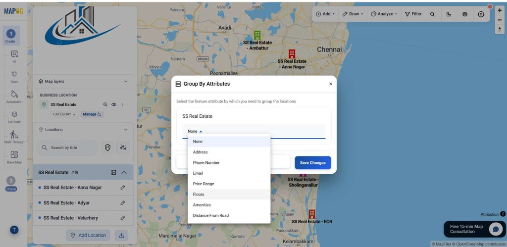 Open group by attributes option