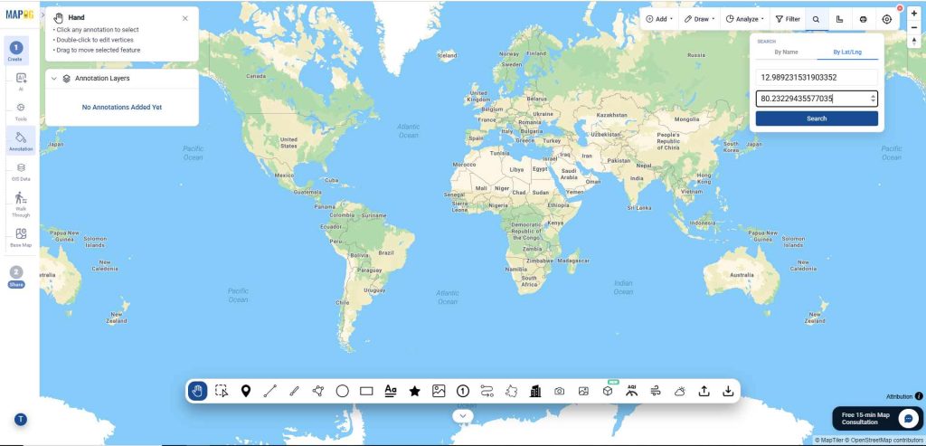 annotation section to Draw Lines Polygons and Shapes