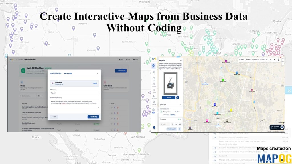 Create Interactive Maps from Business Data Without Coding