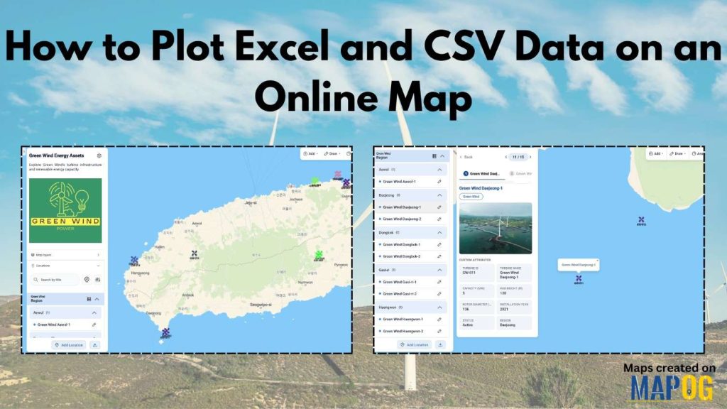 How to Plot Excel and CSV Data on an Online Map