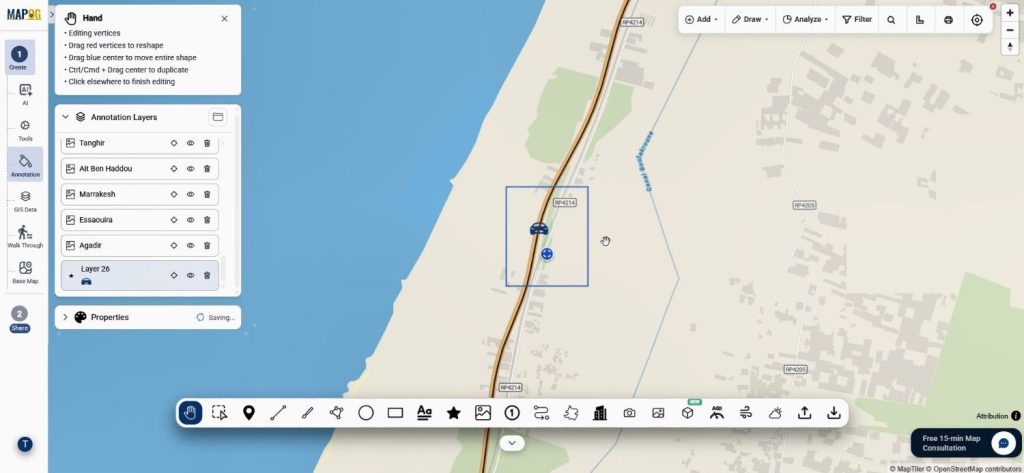place icons on map