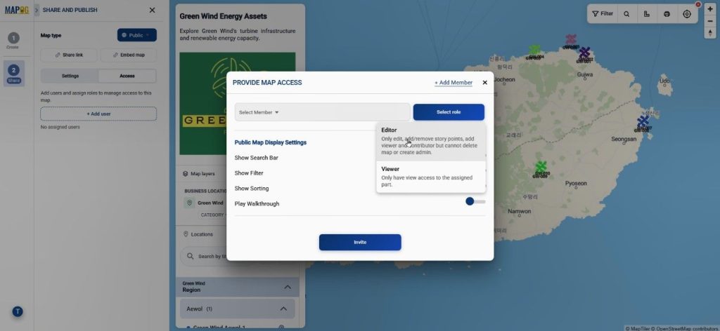 Plot Excel and CSV Data map shared privately
