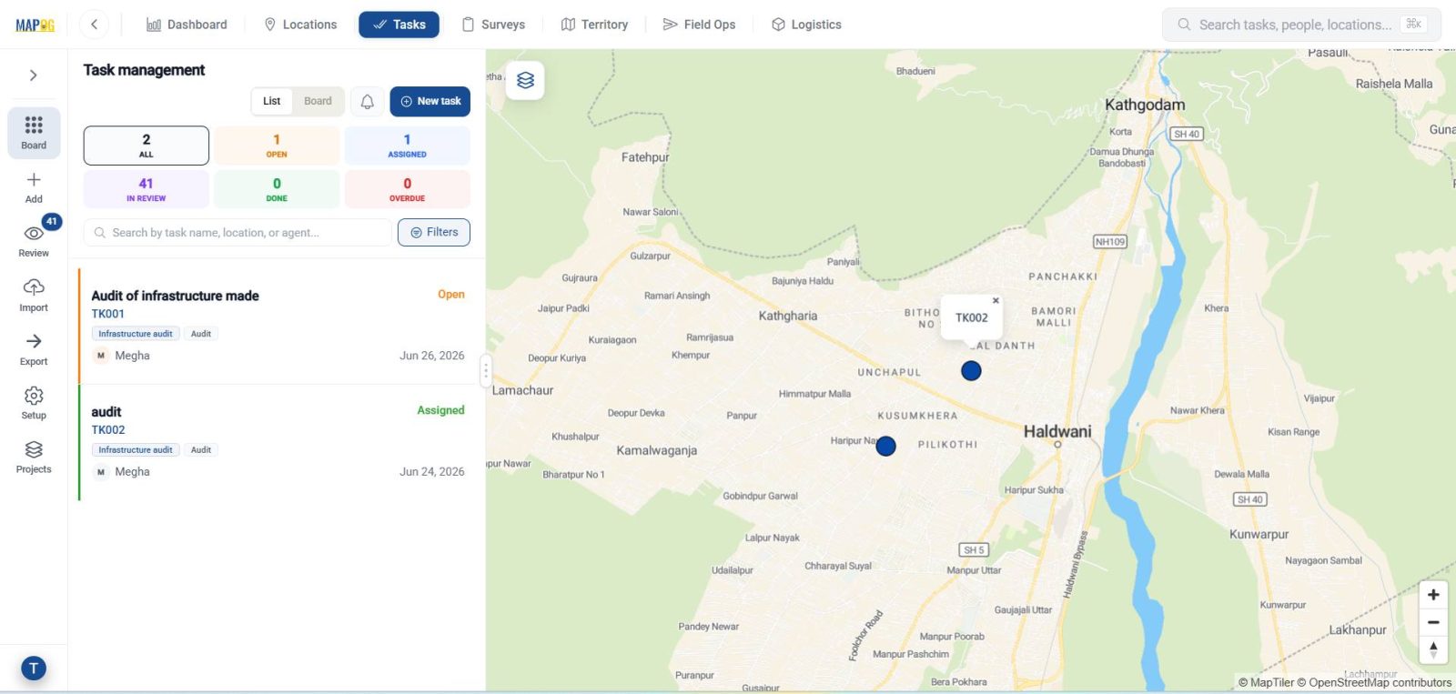 Managing task and  Track Team Activities 