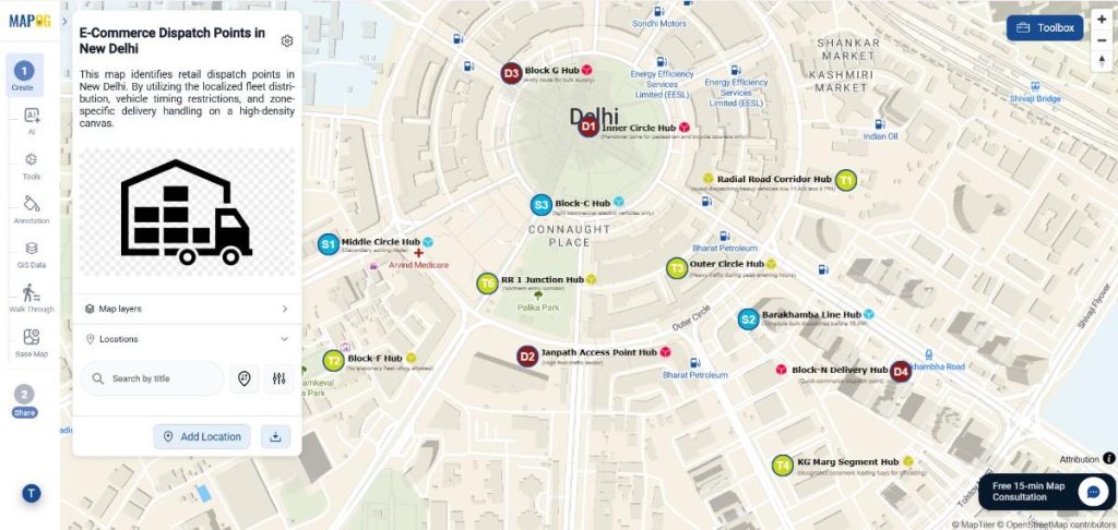 Interactive map with clean text labels and annotations on MAPOG dashboard