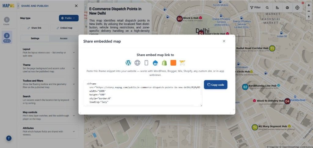 Generating an embed link