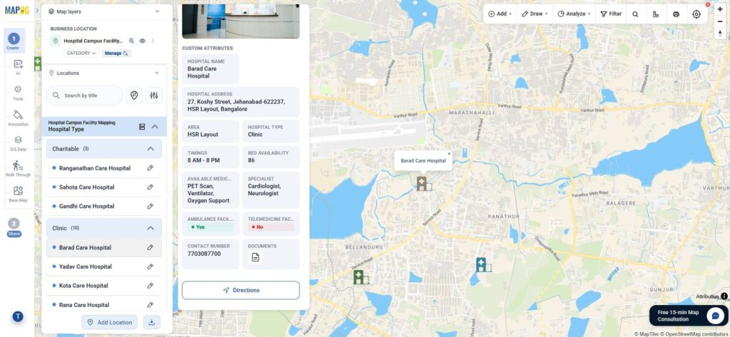 Showing Location with attaching PDFs