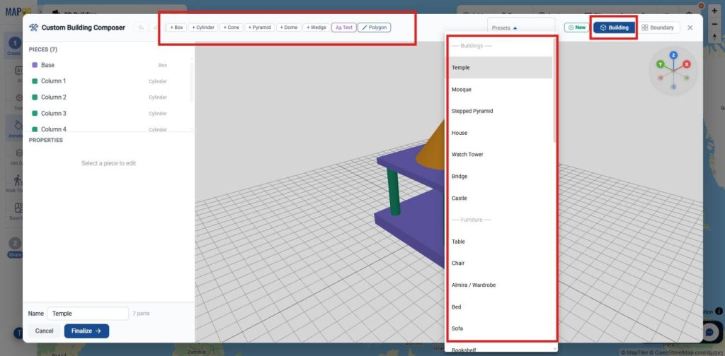 Make custom locations