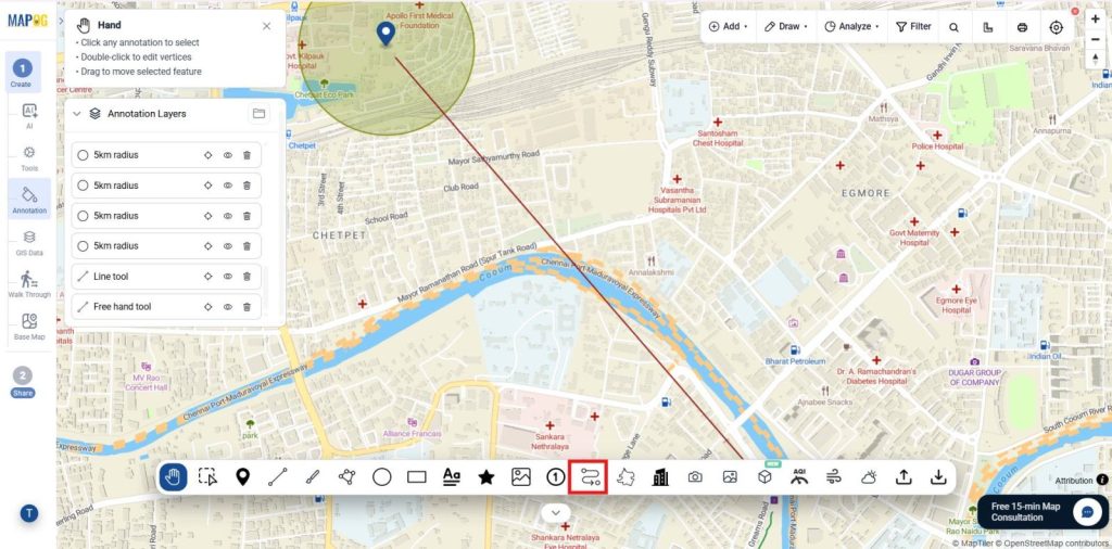 Rout Mapping  tool for MAPOG Annotation tool 
