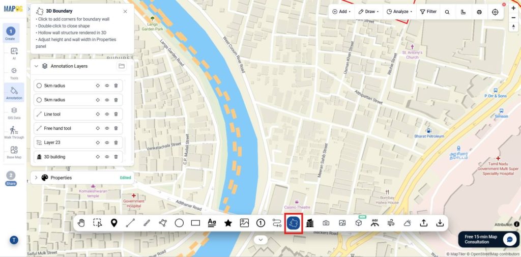 3D Boundary Mapping