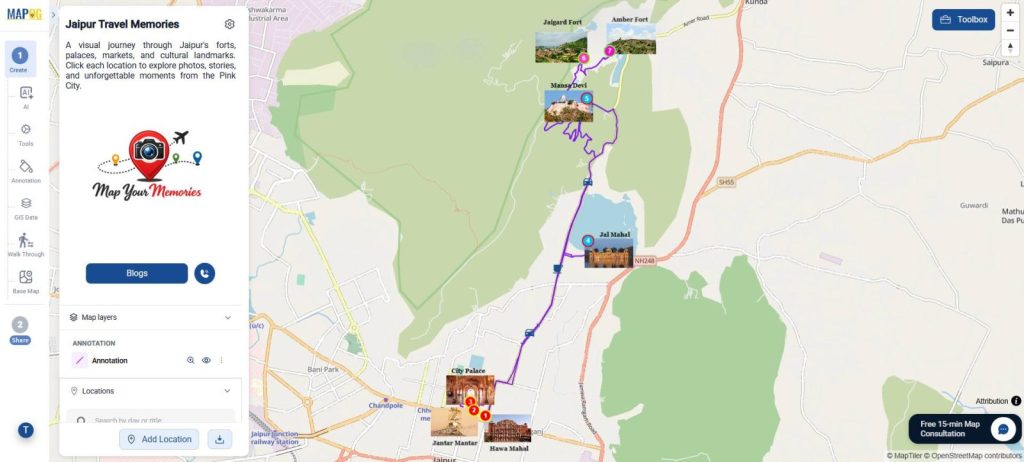 Final Image of Travel photo Map