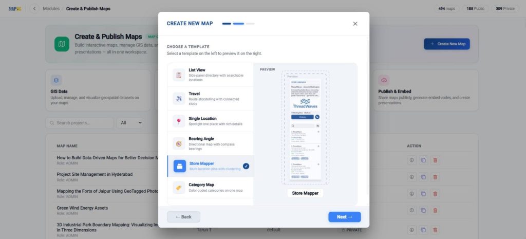 Select Store Mapper