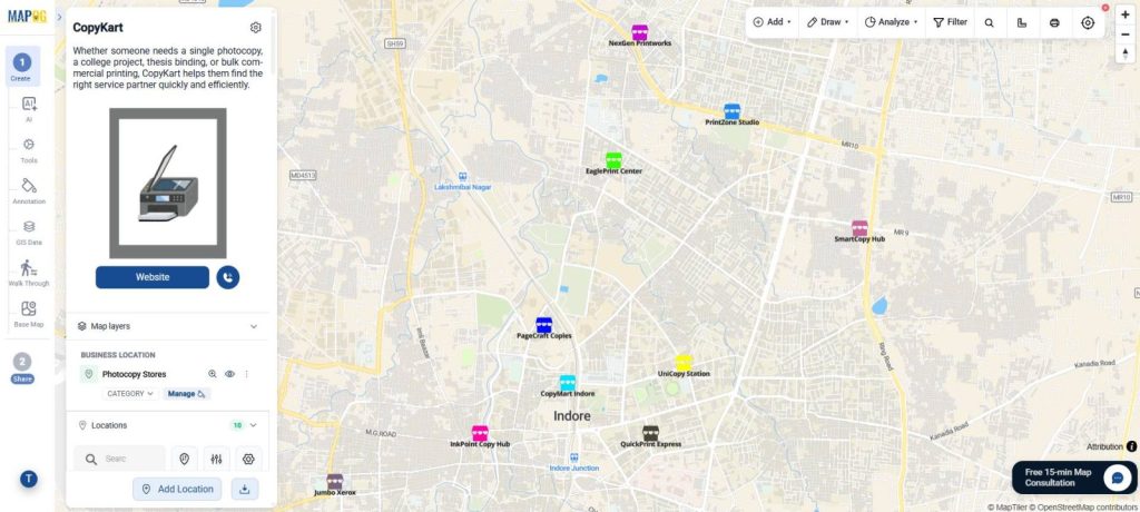 location Data Points on Interactive Maps