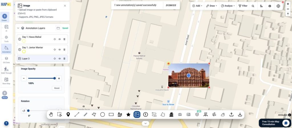 Adjusting Size of photo in Map