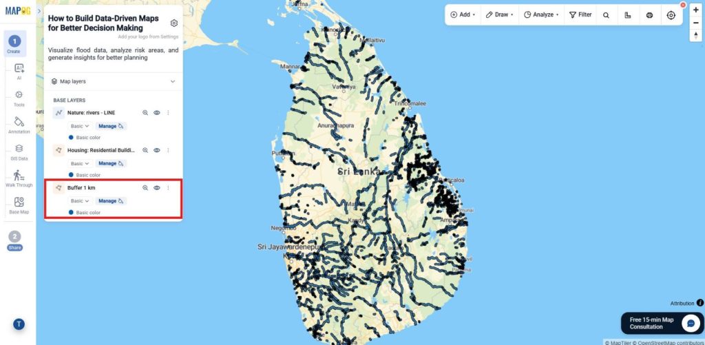 Keep only the polygon layer by Data-Driven Maps