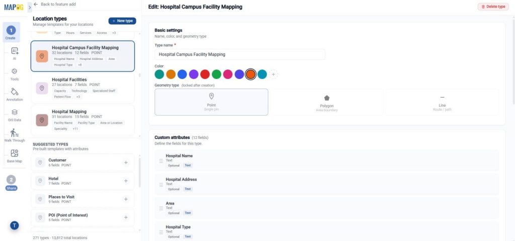 Create Business location templet for attaching PDFs