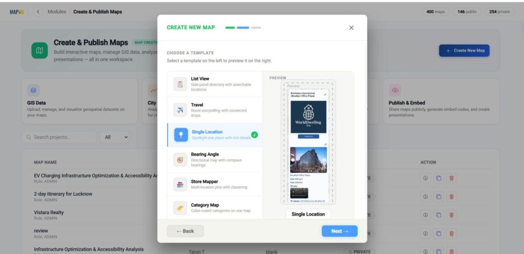 single location as a template to add 3D Models with Popups