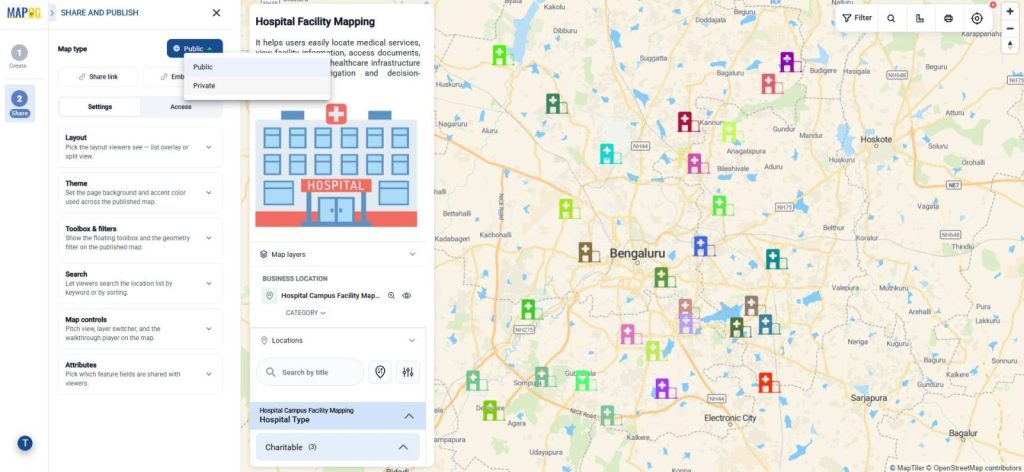 Share map with attached PDFs