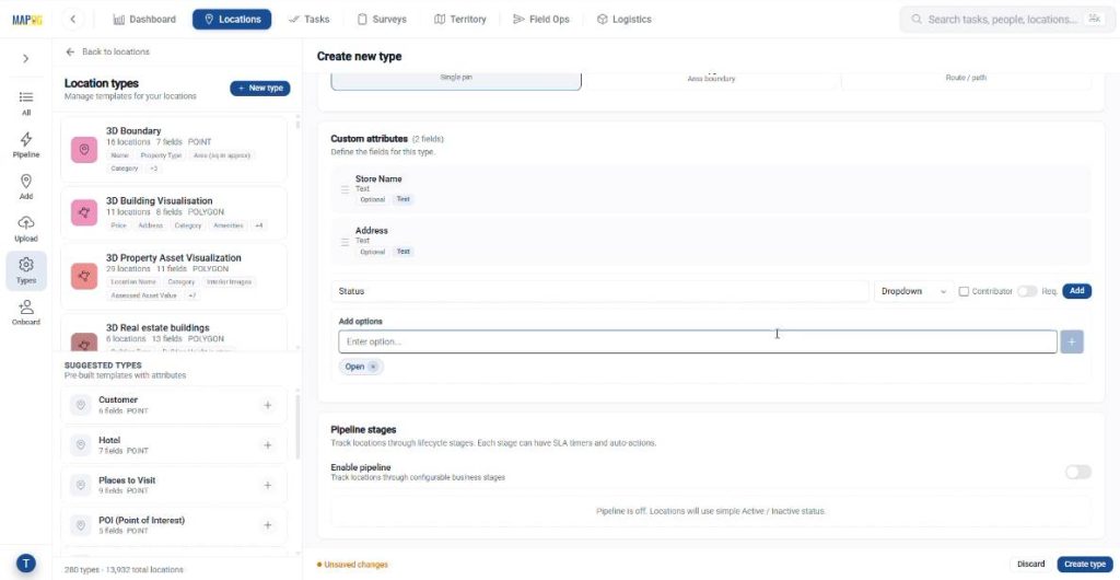adding appropriate field attributes