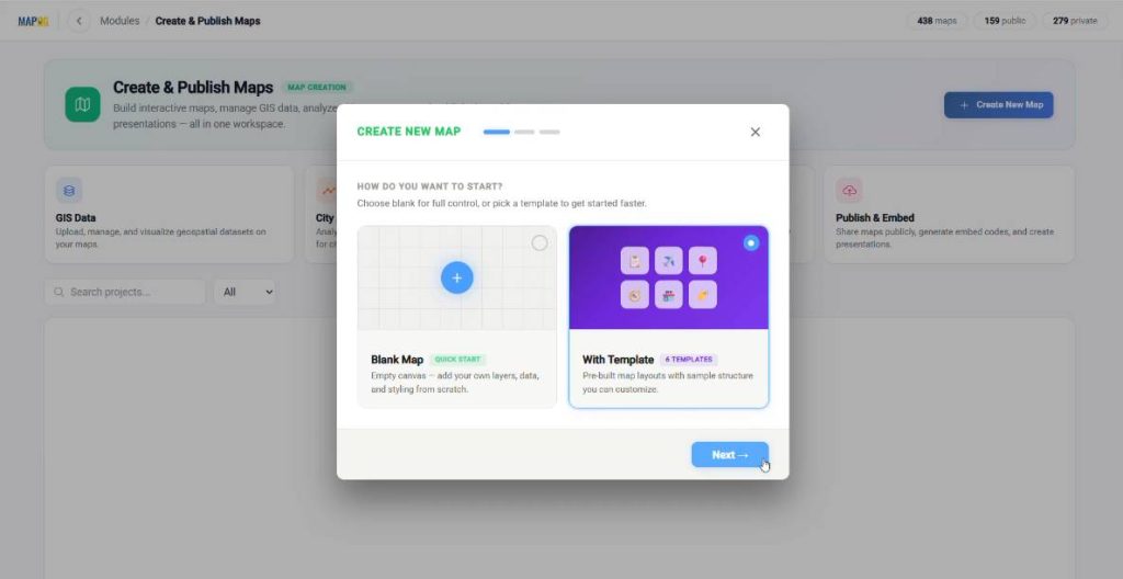 choosing a ready-made template