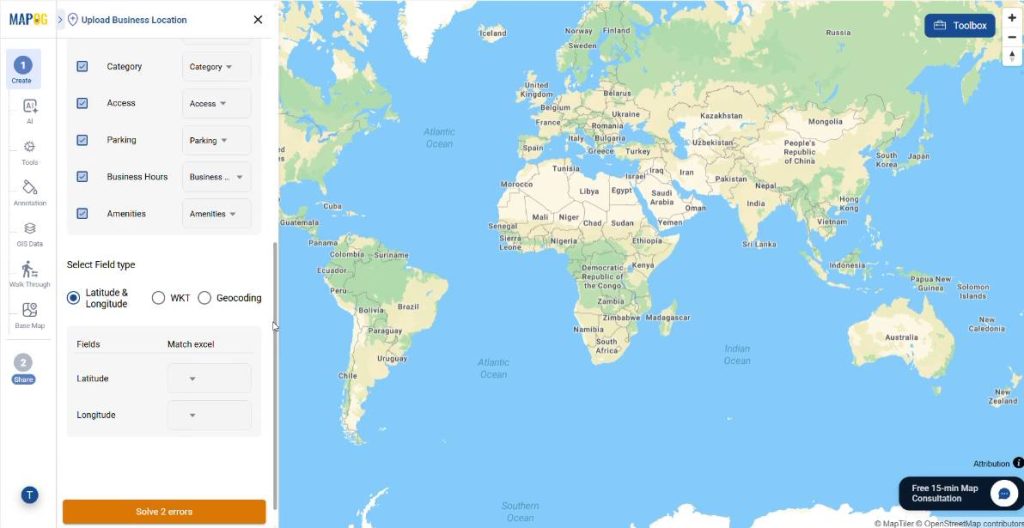 matching locational attributes