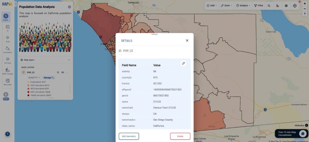 Share QGIS Projects with population quantity styling applied inside MAPOG.