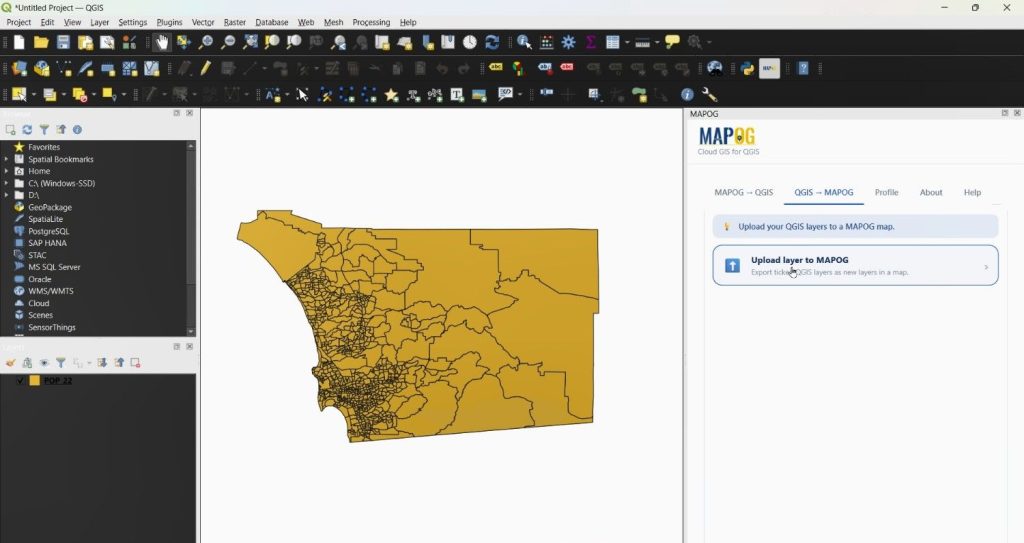 upload layers to mapog