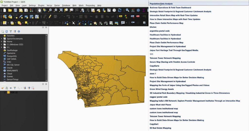 select through existing layers