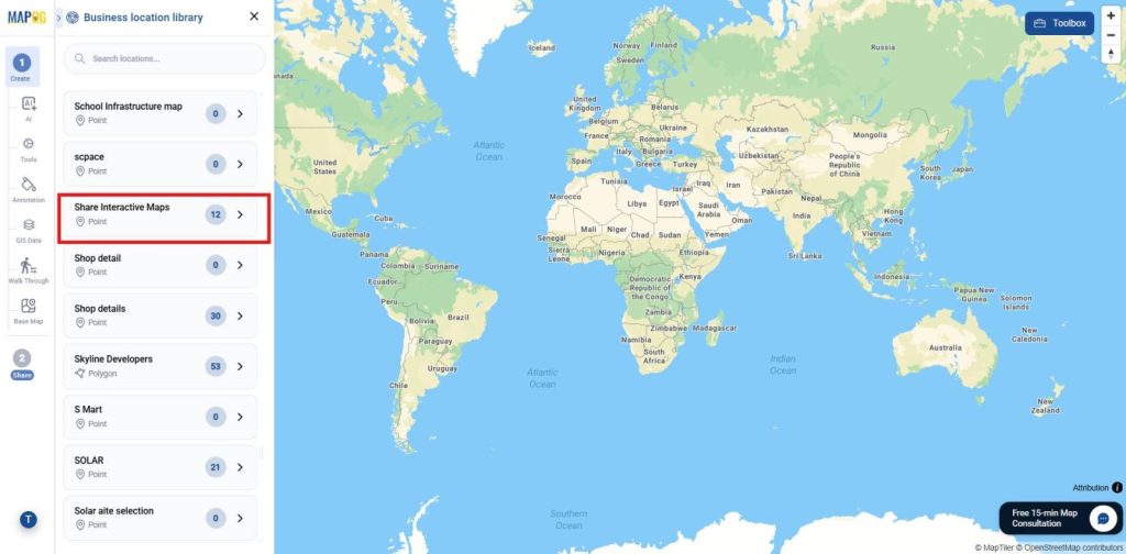 Add your locations using Add Location